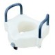 Raised toilet seat w / arm 