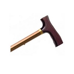 Solid Color Travel Folding Cane With Fritz Handle 